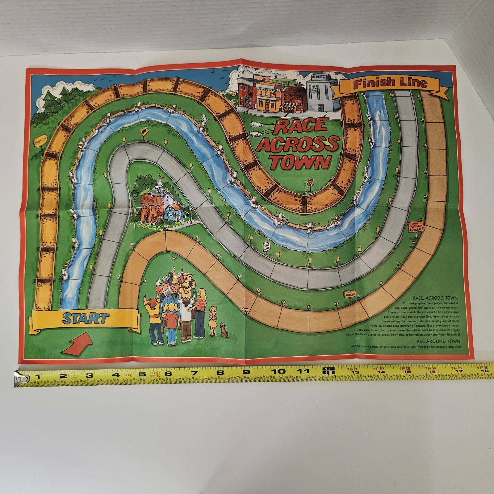 Vtg Learning Resources Mini Motors 30 Piece Education Manipulative Games Playmat