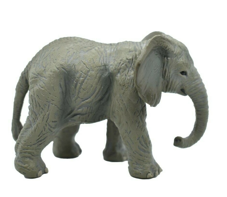 Elephant, Baby, Calf, Museum Quality, Plastic Toy Animal, Kids Gift 1 7/8″ F3652