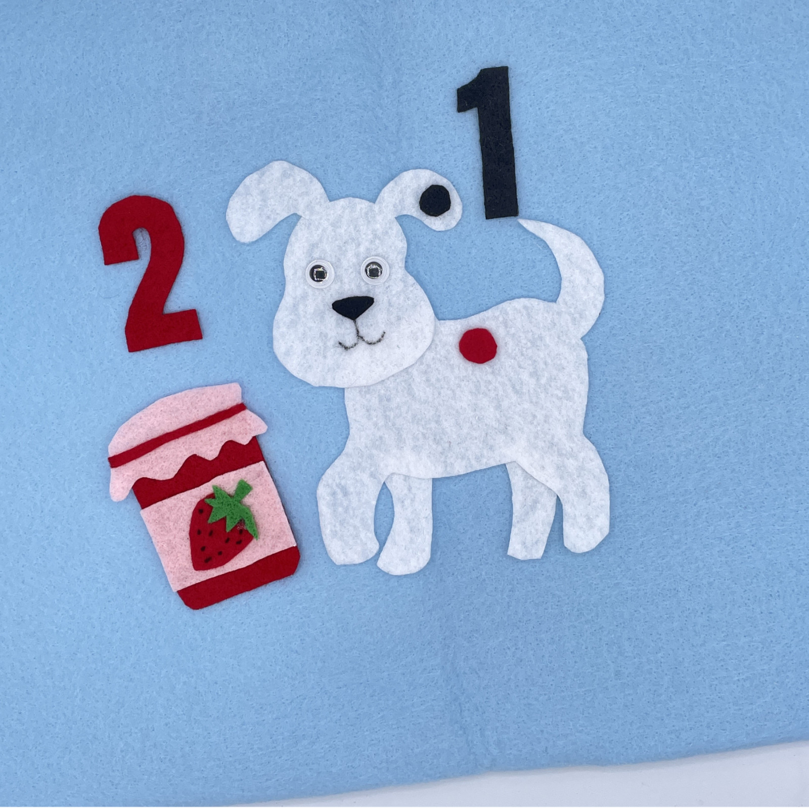 Dog’s Colorful Day Fun Felt Set for Felt Boards & Learning Play