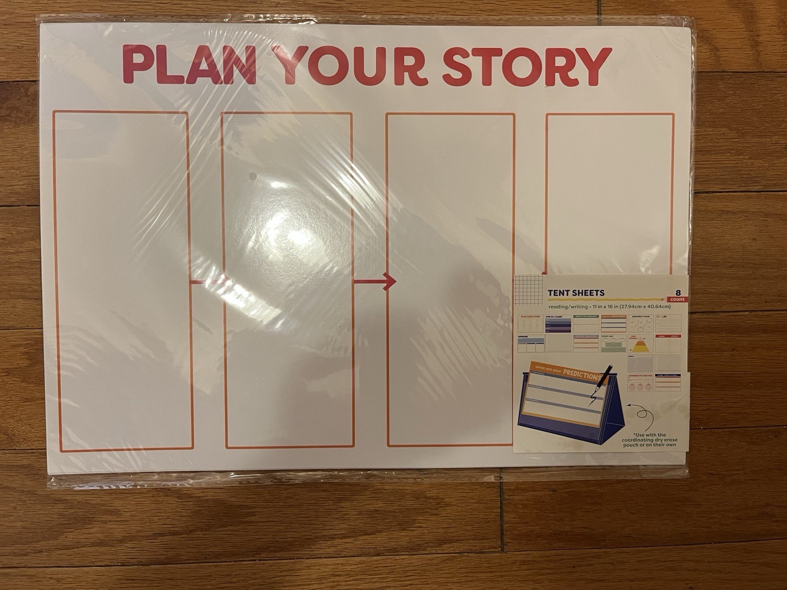 Learn Play Kids Educational Plan Story Frames Tent Sheets 8 count 11 in x 16 in