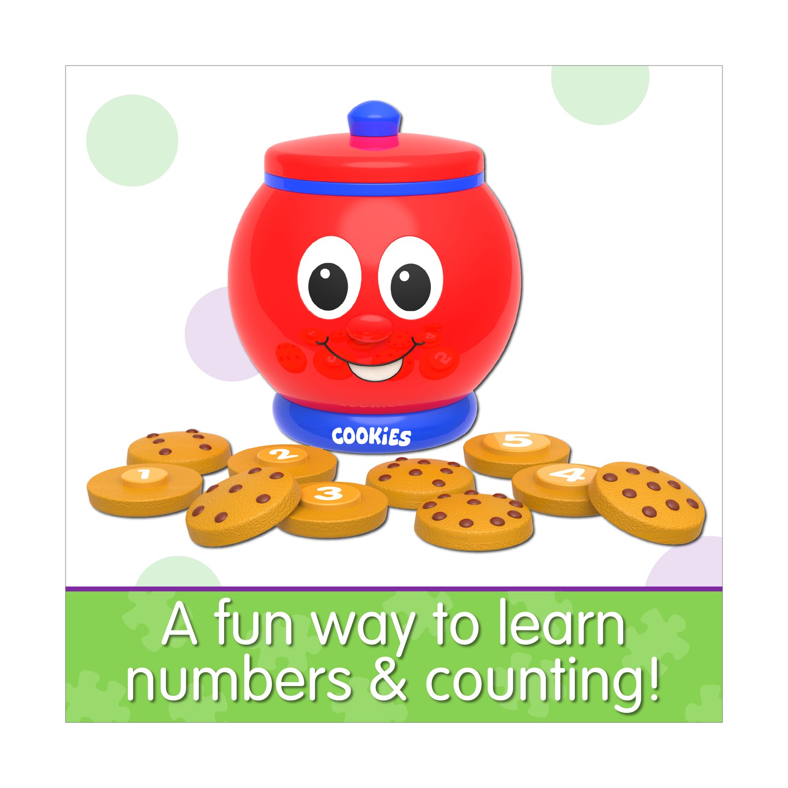 New – The Learning Journey Learn with Me – Count & Learn Cookie Jar – Ages 2-5