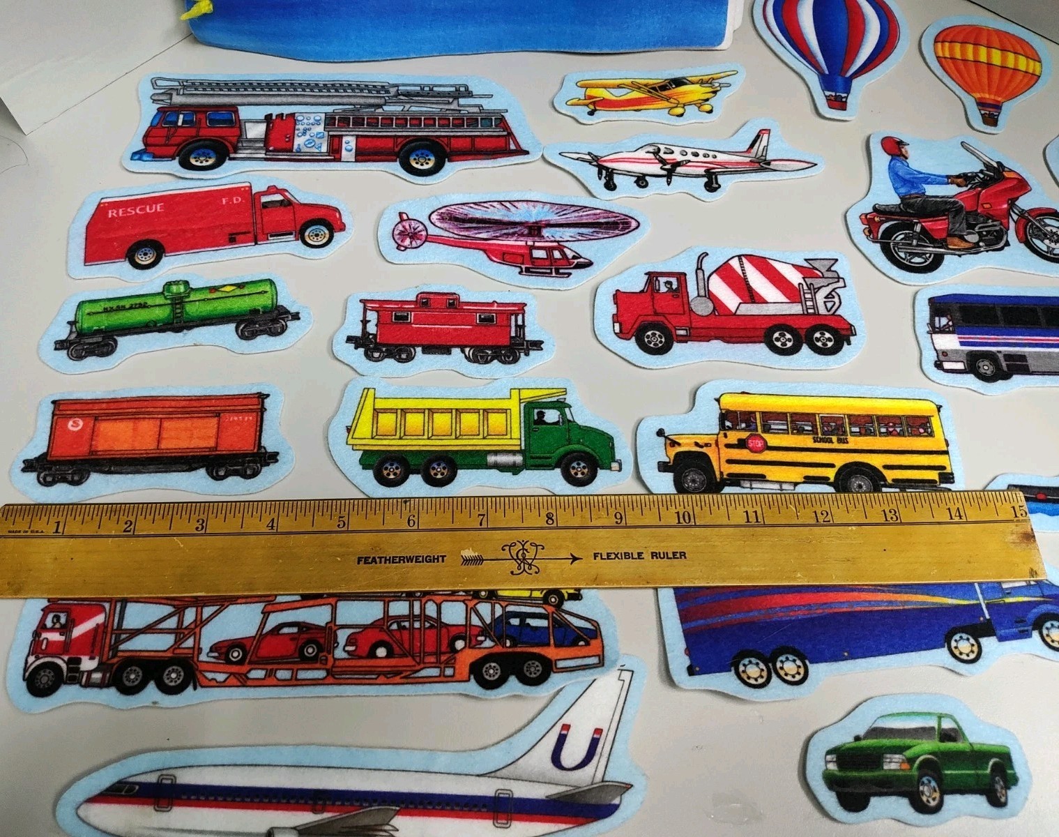 Felt Board Story Teller Felt Book Transportation Trucks Airplanes Fire Rescue