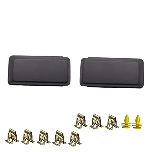 Pair Left Right Front Bumper Guards Pads Inserts End Caps Cover Trim Grill