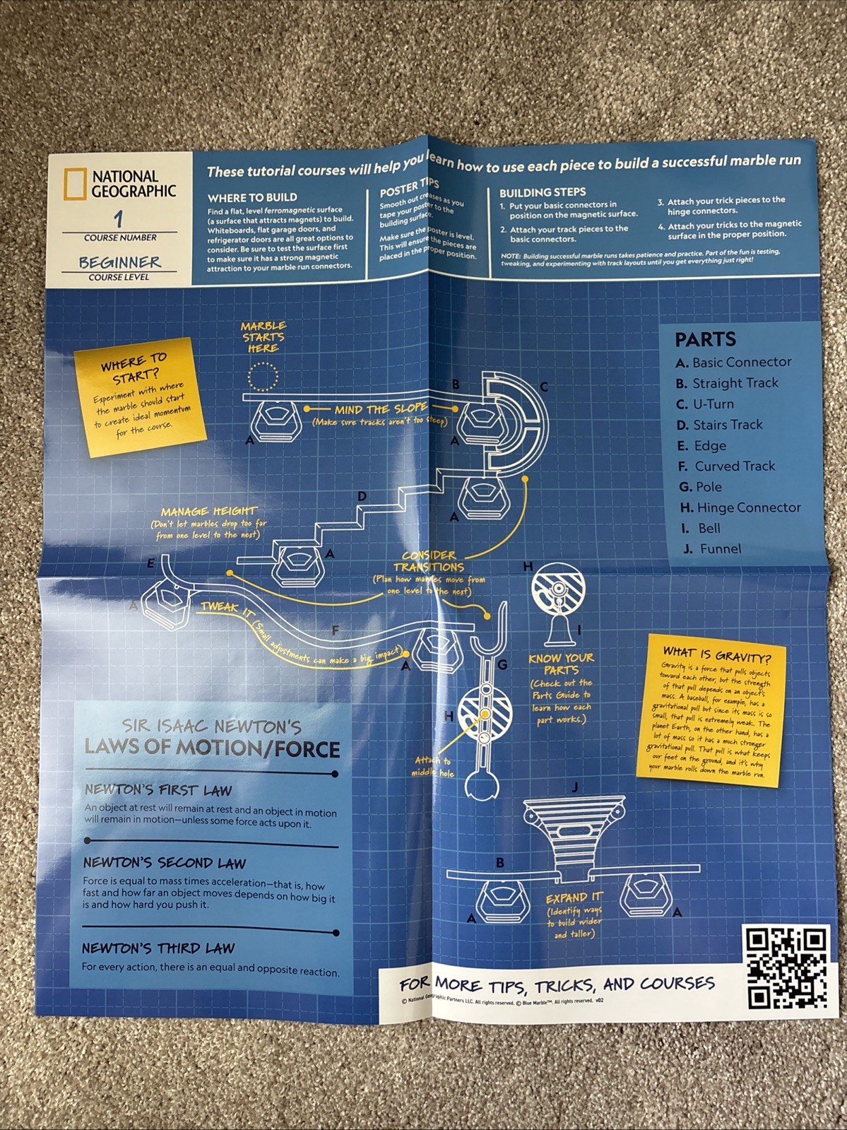 National Geographic Marble Run Puzzle Game Educational Stem – Incomplete