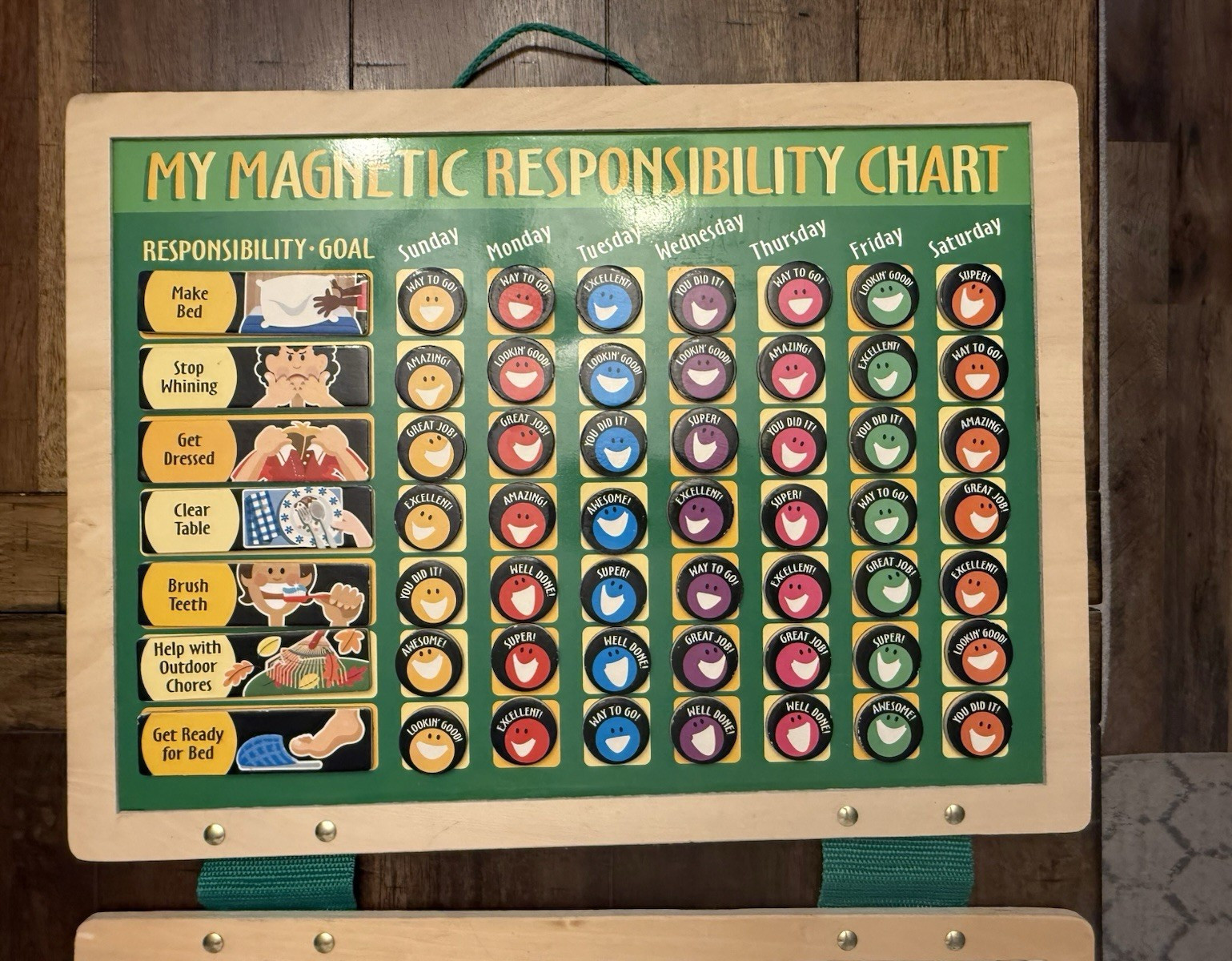 Melissa & Doug Magnetic Responsibility Chart Educational Toy for Kids Ages 3+