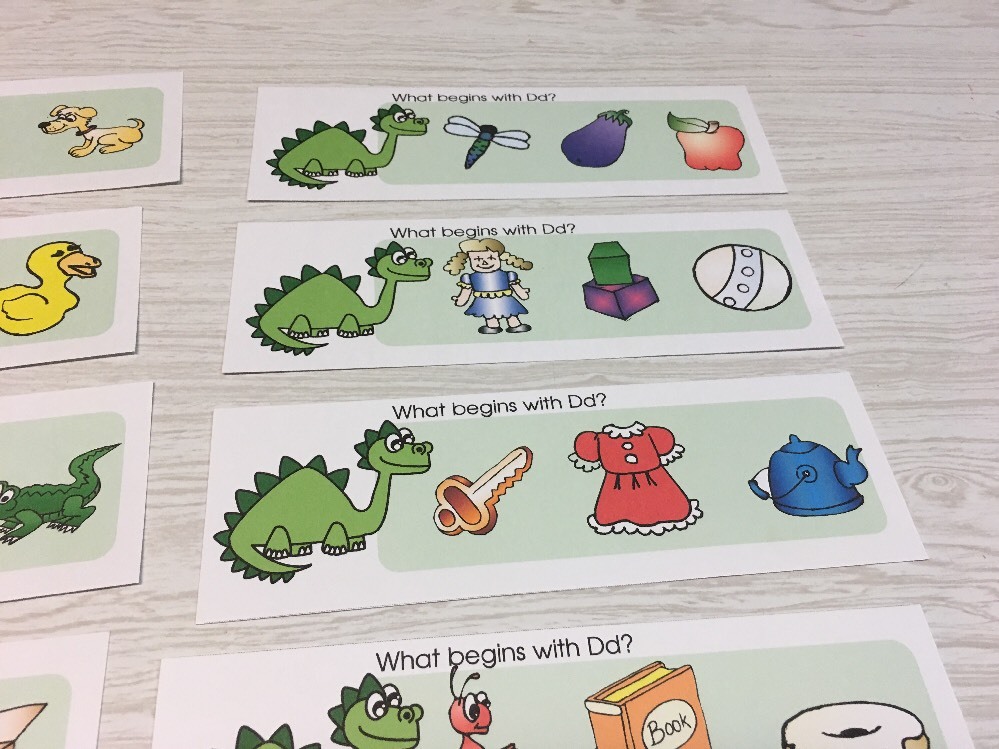 Phonics Dd – What Begins With Dd – Laminated Activity Set – Teaching Supplies