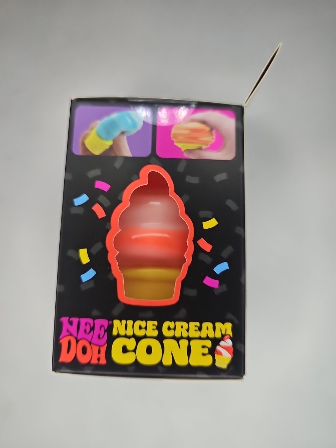 Schylling NeeDoh Nice Ice Cream Cone Squishy Orange Viral TikTok