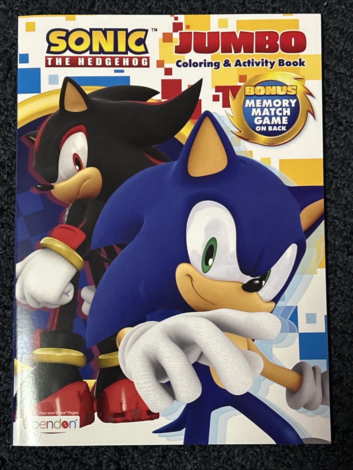 Sonic The Hedgehog Jumbo Coloring & Activity Book New Bendon Made In USA