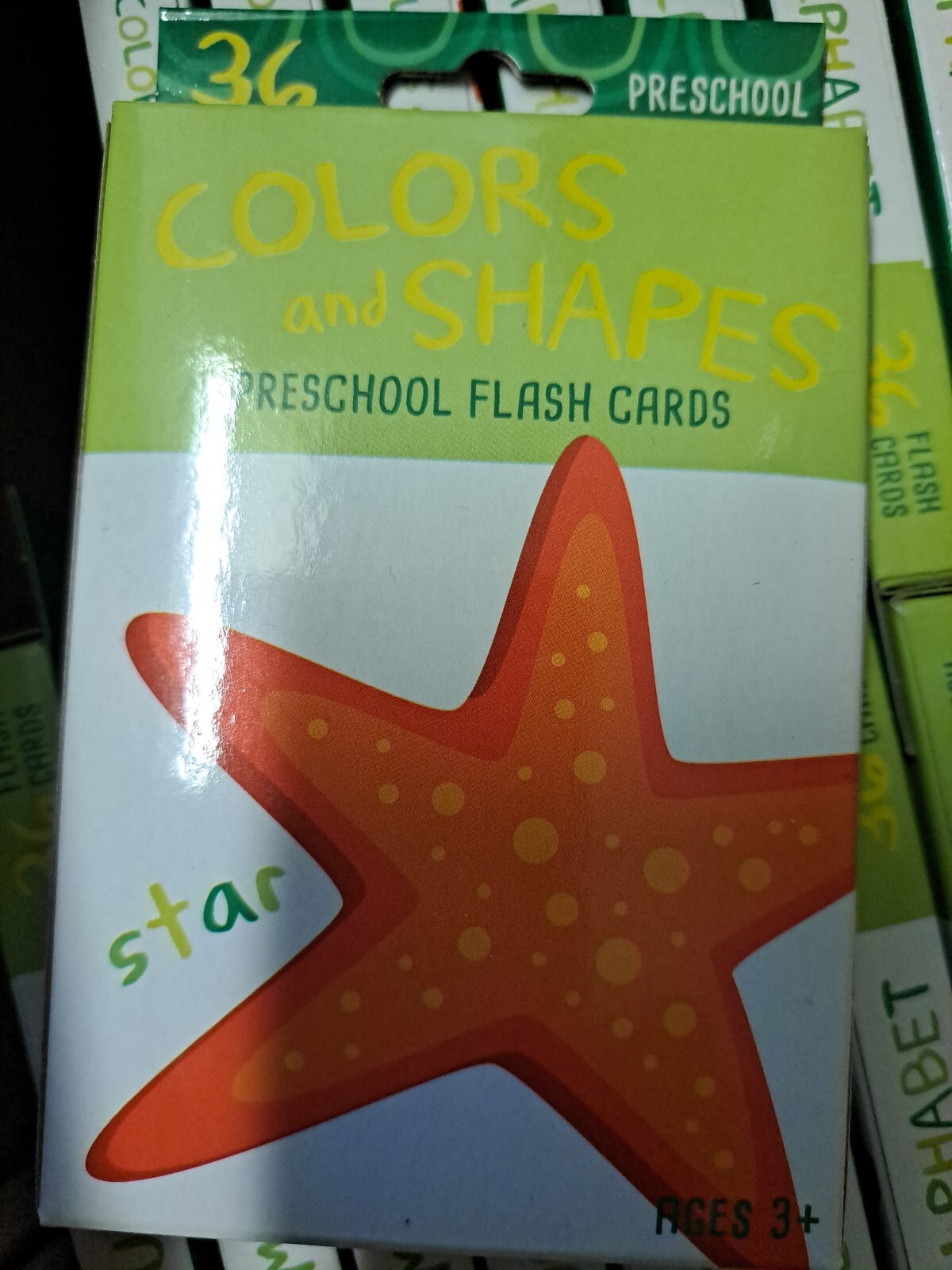 NEW Bendon 36 Flash Cards Preschool COLORS AND SHAPES Flash Cards Ages 3+