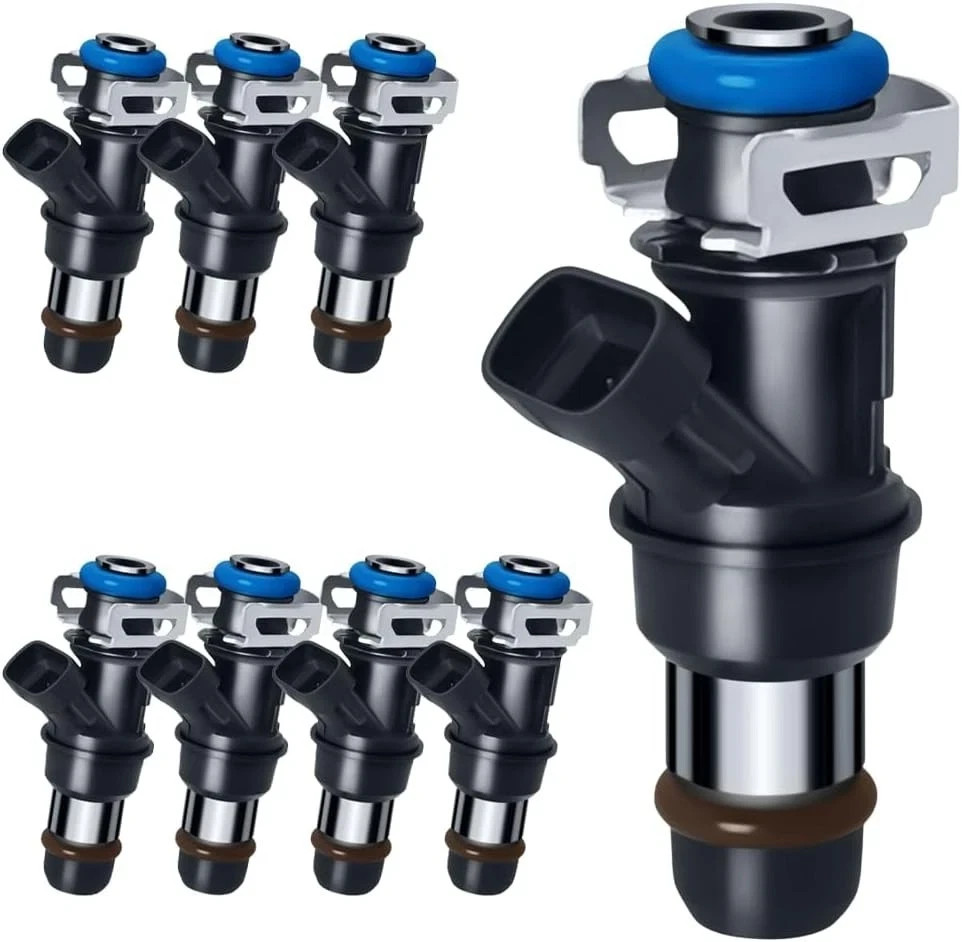 Upgraded 4 Holes Gas Fuel Injectors Fit For GMC: Yukon (XL)/Sierra, 1500 2500 35