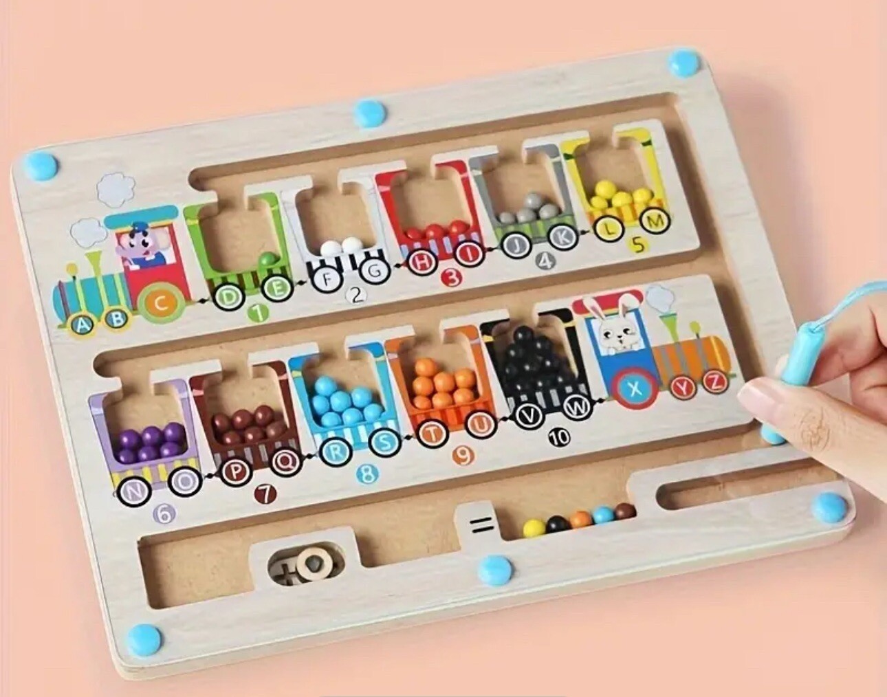 Magnetic Train (alphabet, Colors & Numbers) Preschool/ Homeschooling