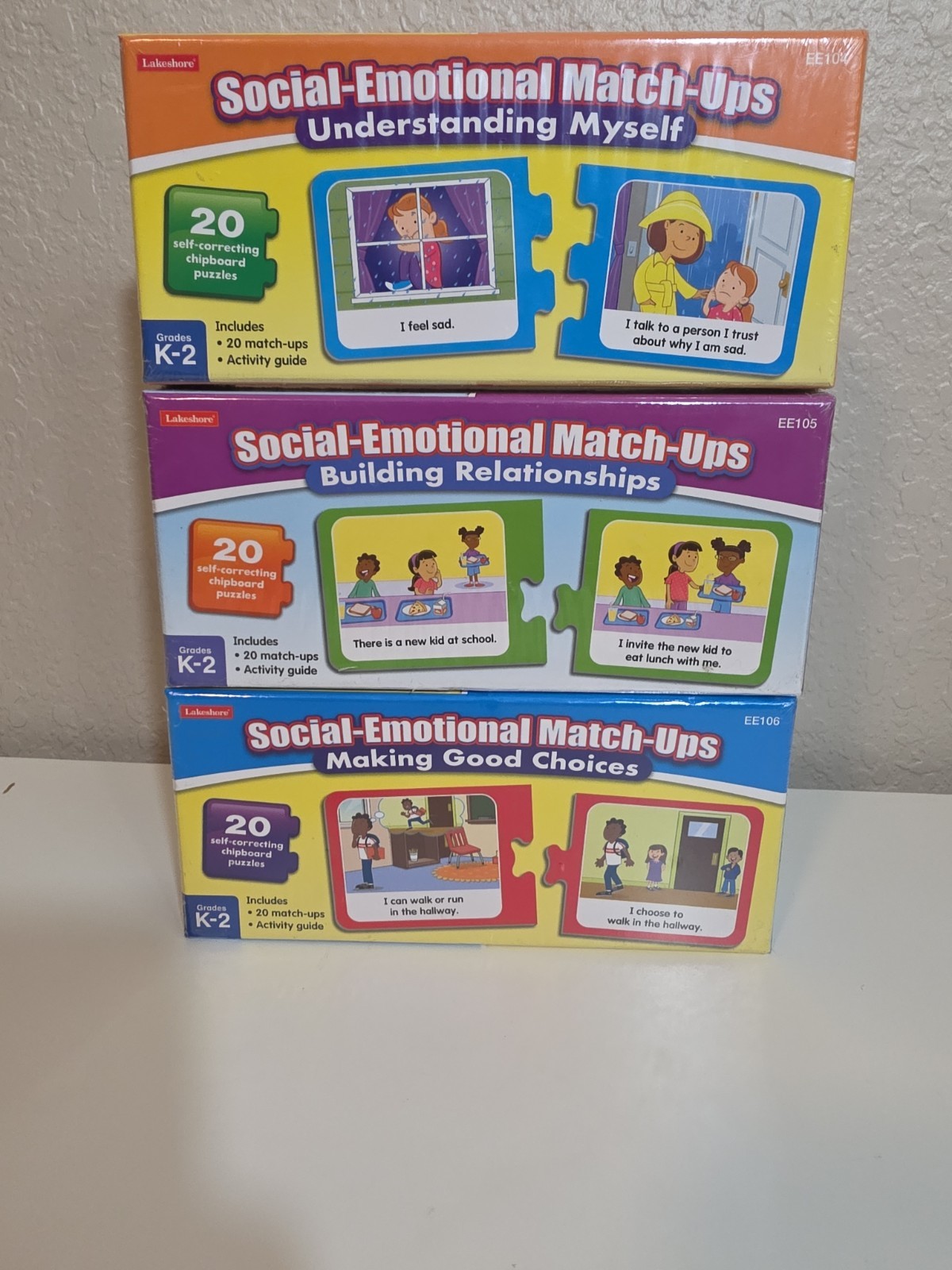Lakeshore Learning Social- Emotional Match Ups Complete Set K-2 New Sealed