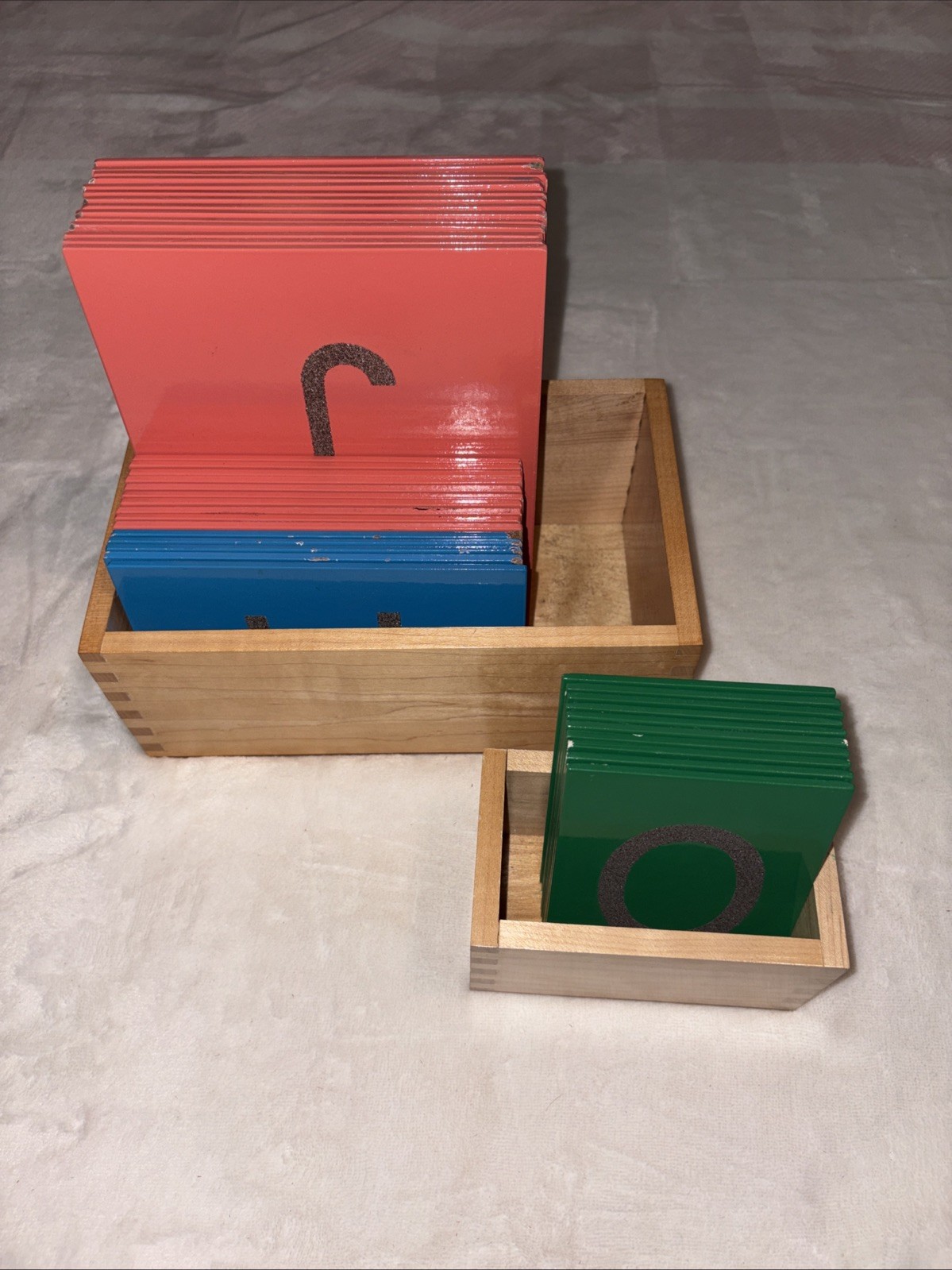 Montessori Sandpaper Letters & Numbers Print Sensorial Tactile Visual Nienhuis