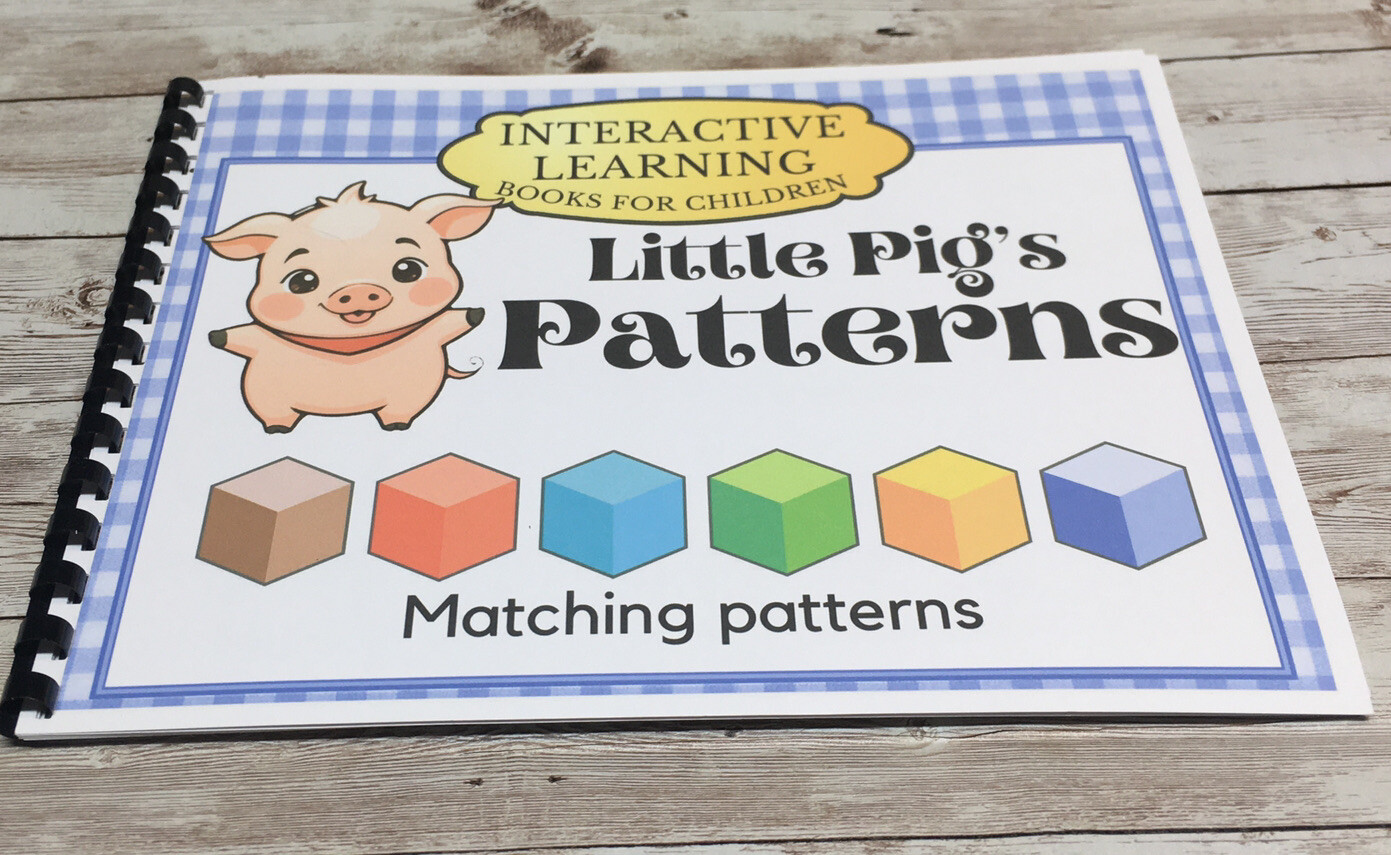 Interactive Learning Books for Children – Pig’s Patterns