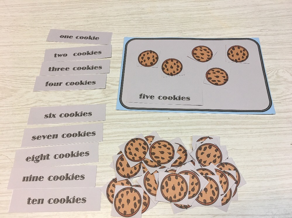 Cookie Counting – Laminated Activity Set – Teaching Supplies