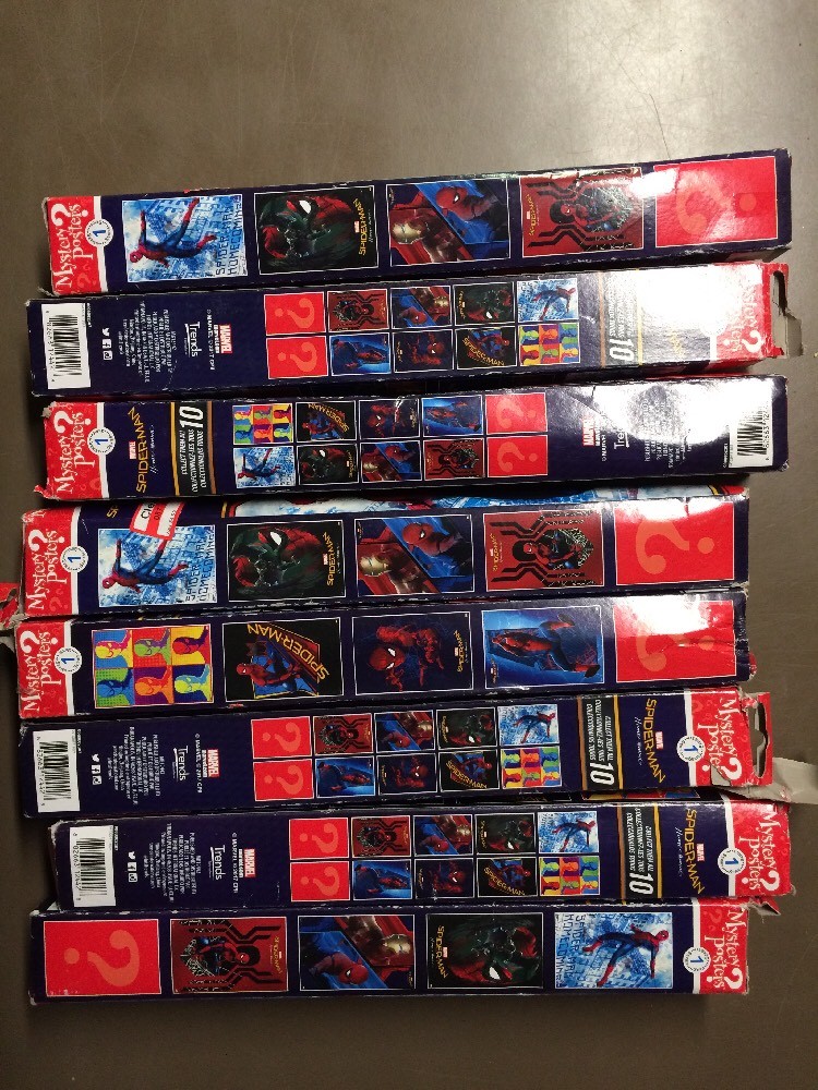 Marvel Spider-Man Series 1 Mystery Posters 12” X 18” Size Lot Of 8 Posters New