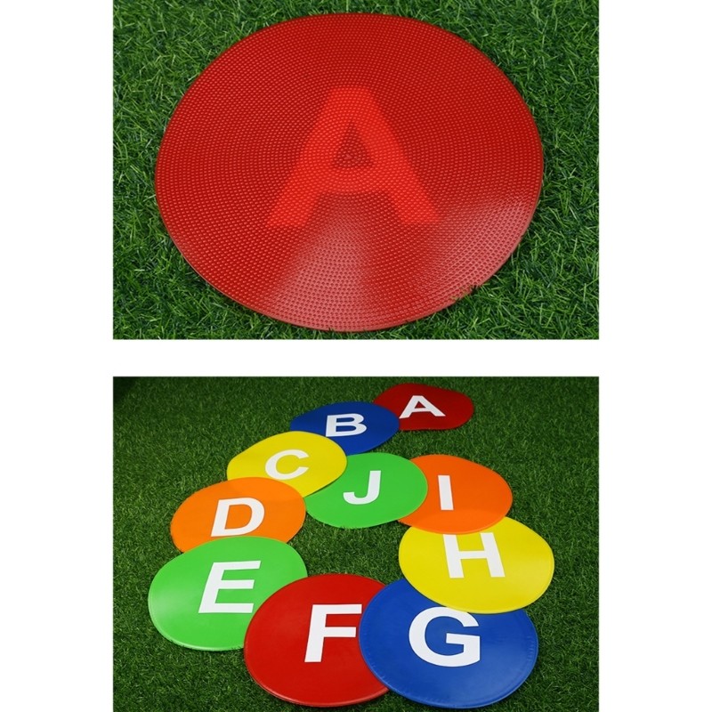 Numbered Spots Marker Flat Floor Spots Marker for Field & Courts Marking Fitness