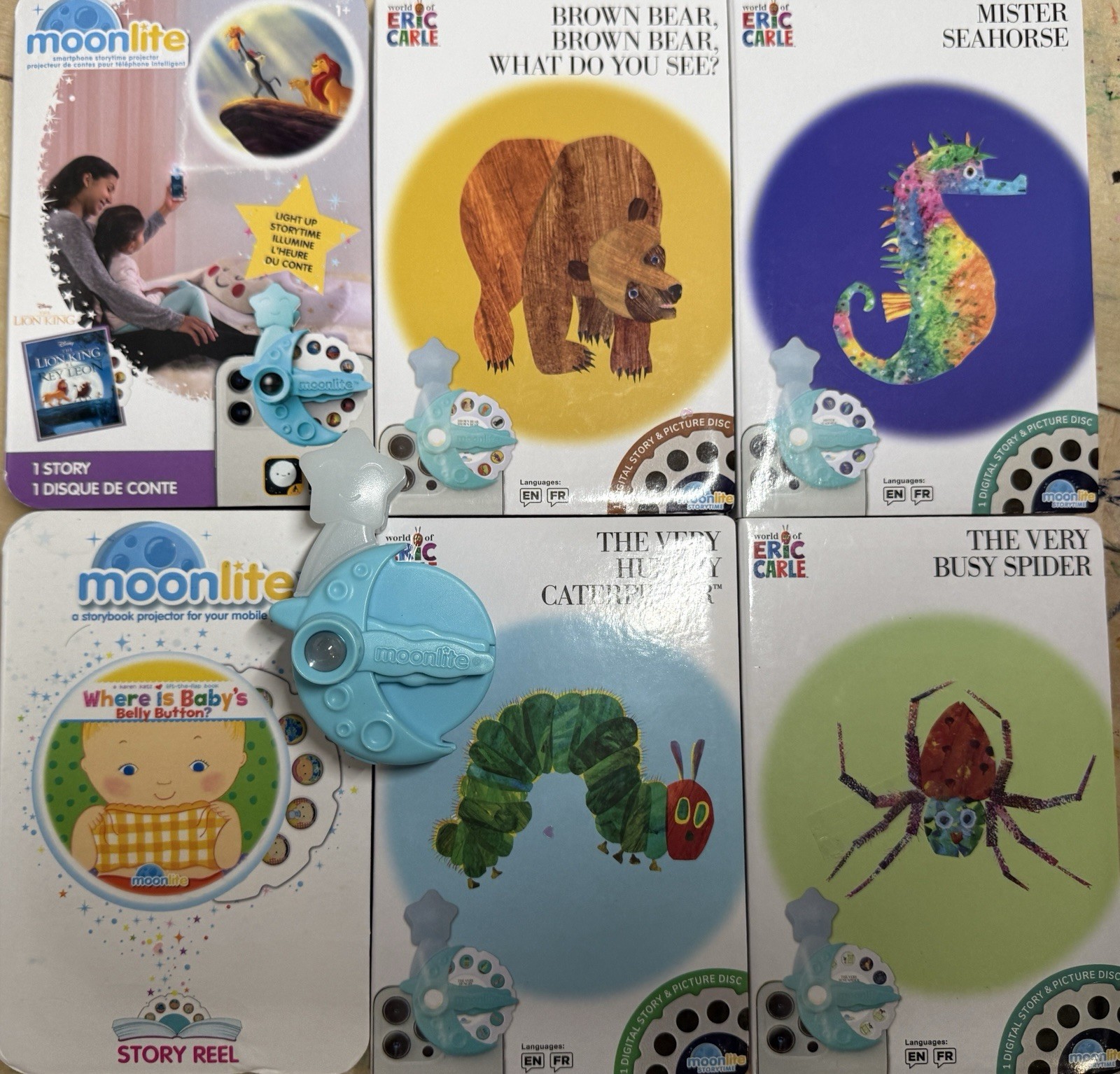 Moonlite Storytime Projector with Stories Educational Toy Set Of 3