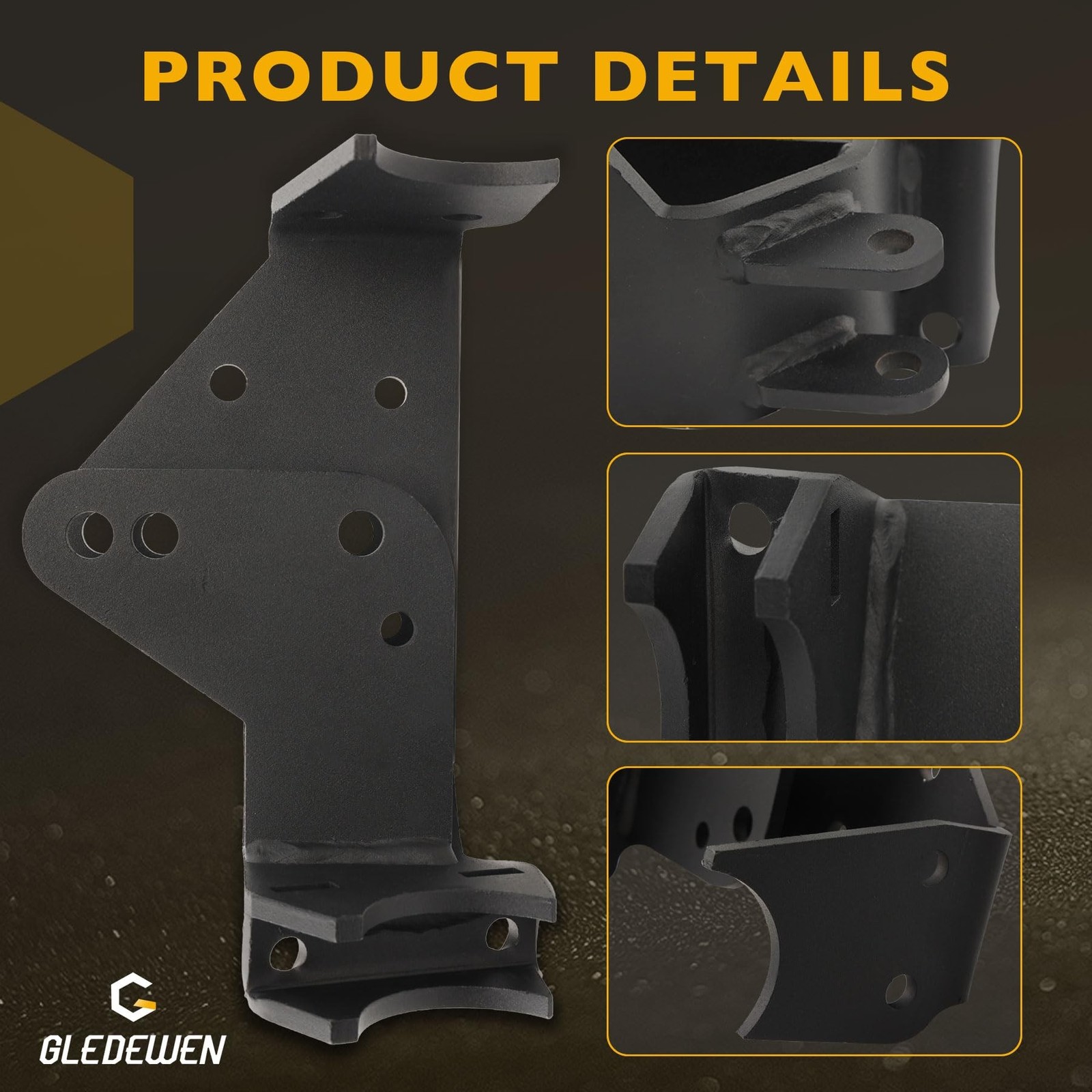 Front Track Bar Relocation Bracket, Compatible with 2007-2018 Jeep Wrangler J…