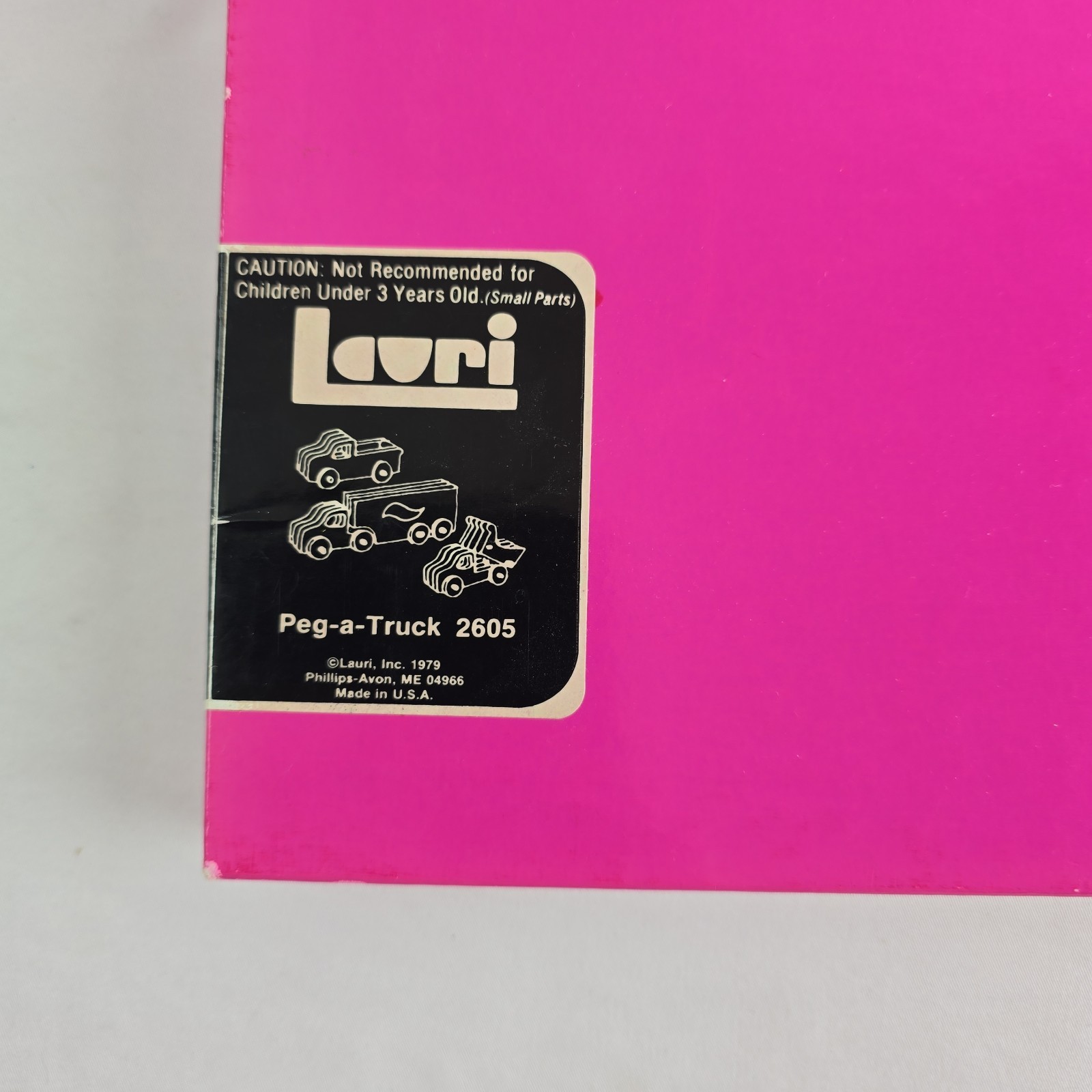 Vtg 70s Toy Lauri Peg-a-Car & Peg-a-Truck Vehicle Building 3D Puzzles Foam READ!