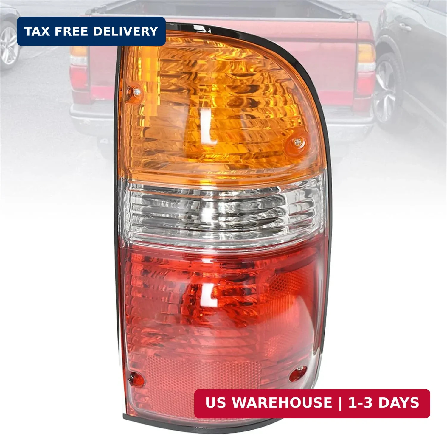 2001-04 Toyota Tacoma Passenger Side Taillight Assembly–Compatible