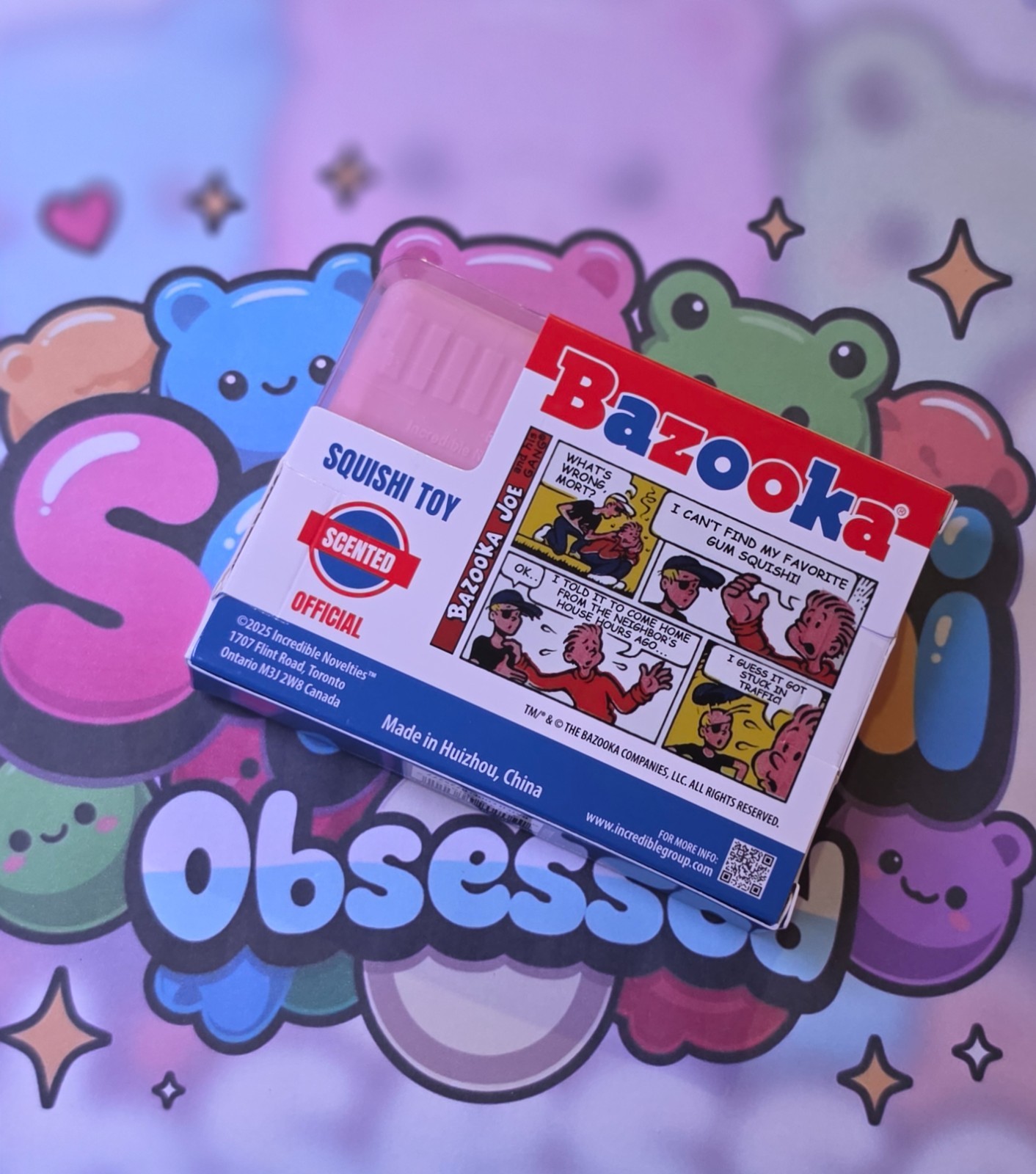 100% Authentic Bazooka Scented Squishi Squeeze Toy 1pc