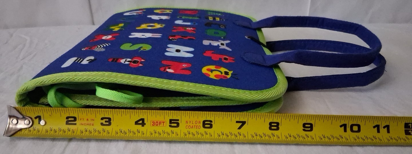 Toddlers Alphabet Board with Busy Book Carry Case Toy Age 3+ Learn Skills