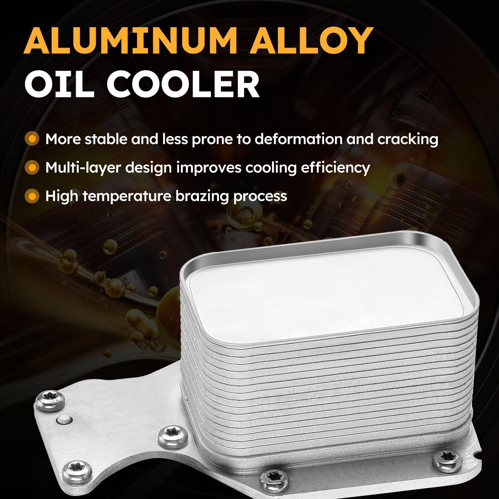 BMW OE 11428596283 Aluminum Oil Filter Housing & Cooler For B46 B48 2.0L Turbo