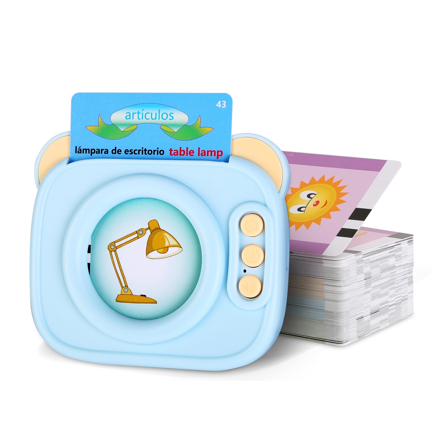 New Spanish & English Bilingual Talking Flash Cards, 224 Sight Words, Ages 3+