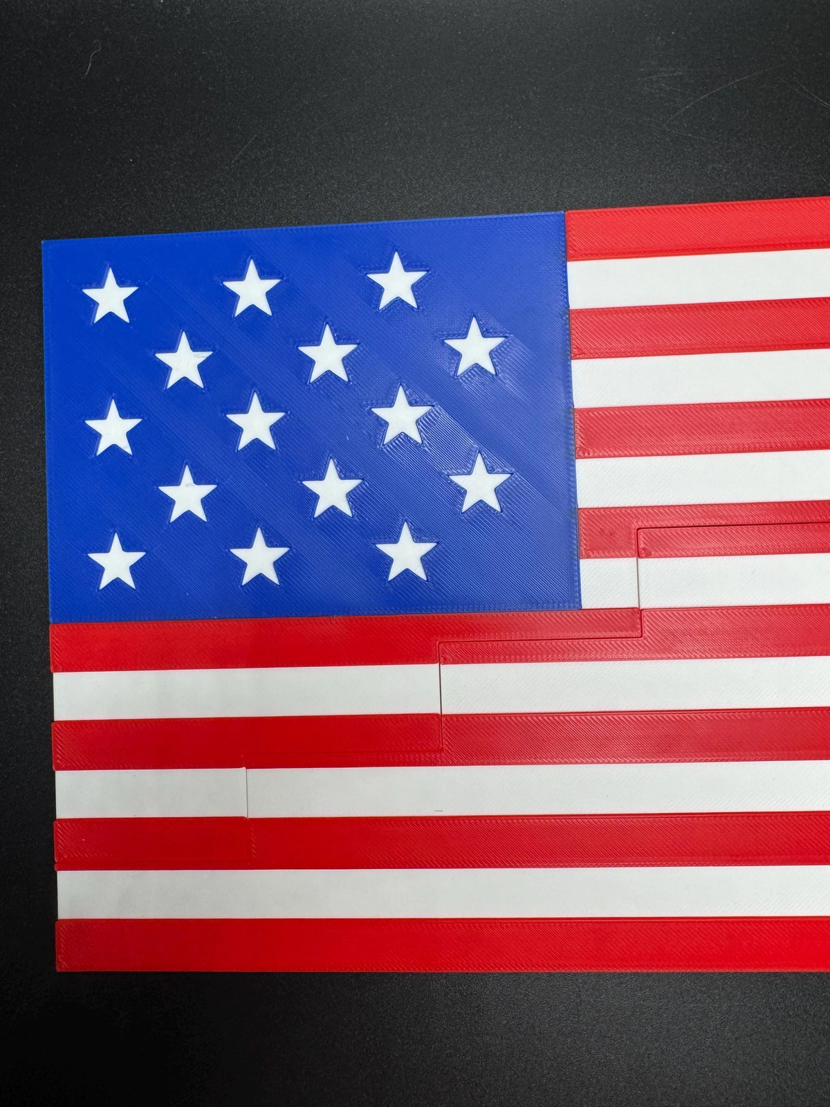 1977 American Flag Dissection Puzzle – Mind Bending Puzzle with 13 or 15