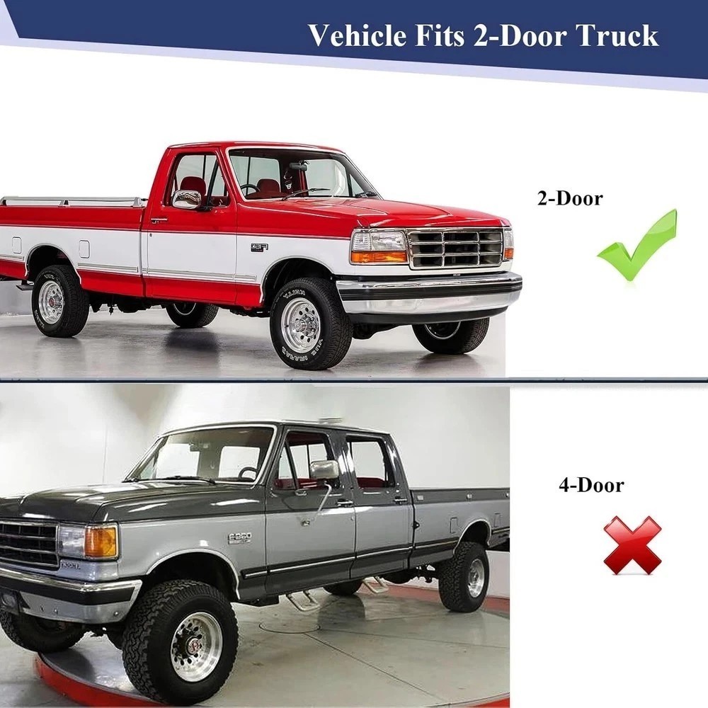 Window Molding Sweep Felt Trim Seal for 1987-1997 Ford F150 F250 F350