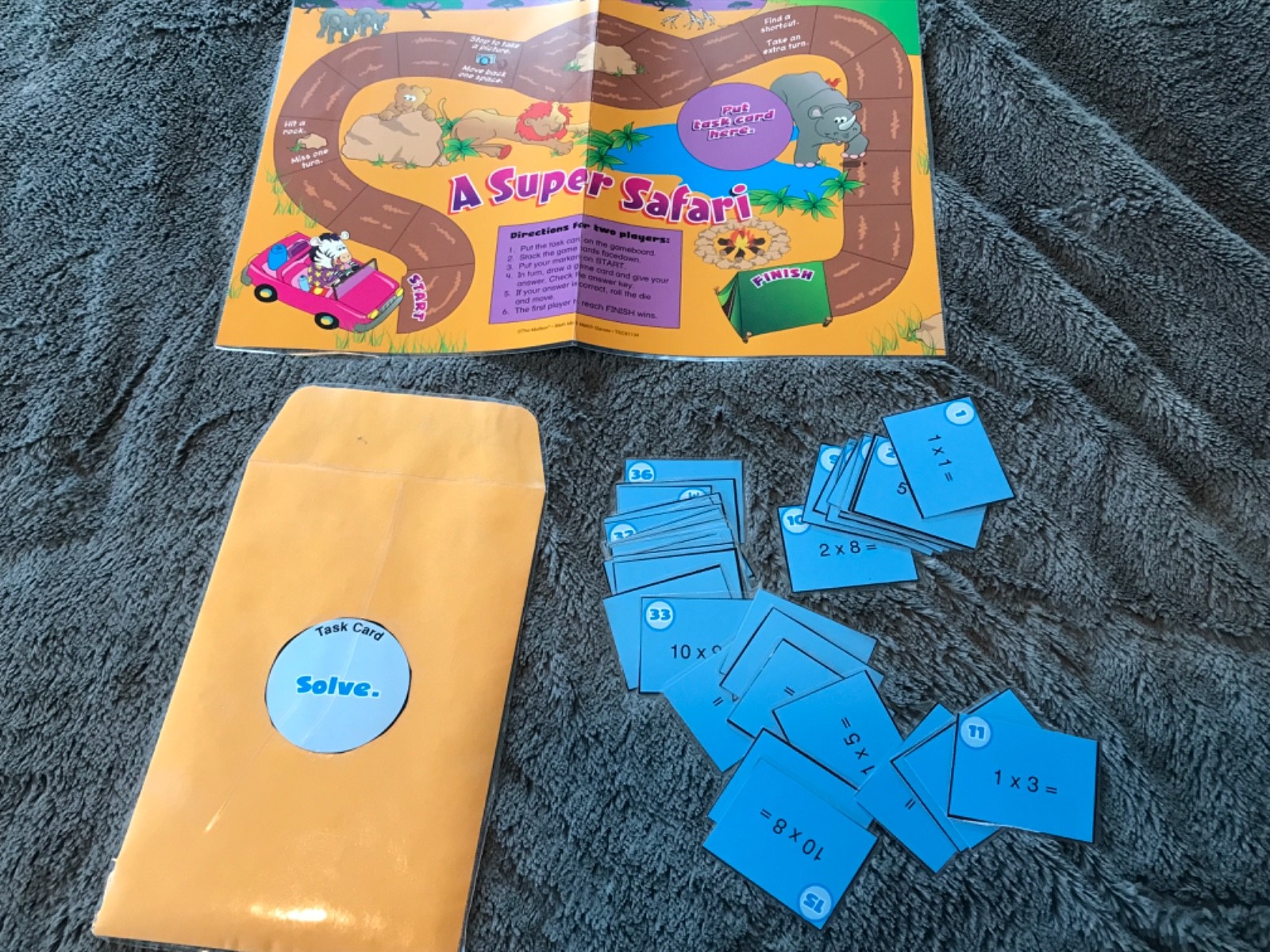 A super Safari! Multiple math file folder game grade 2