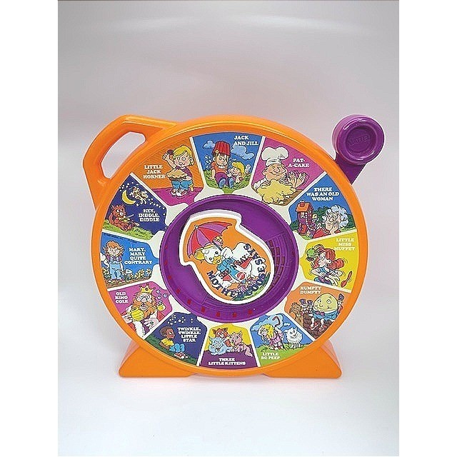 Vintage 1989 Mattel See ‘N Say Mother Goose Nursery Rhyme Toy Orange 1714-0210