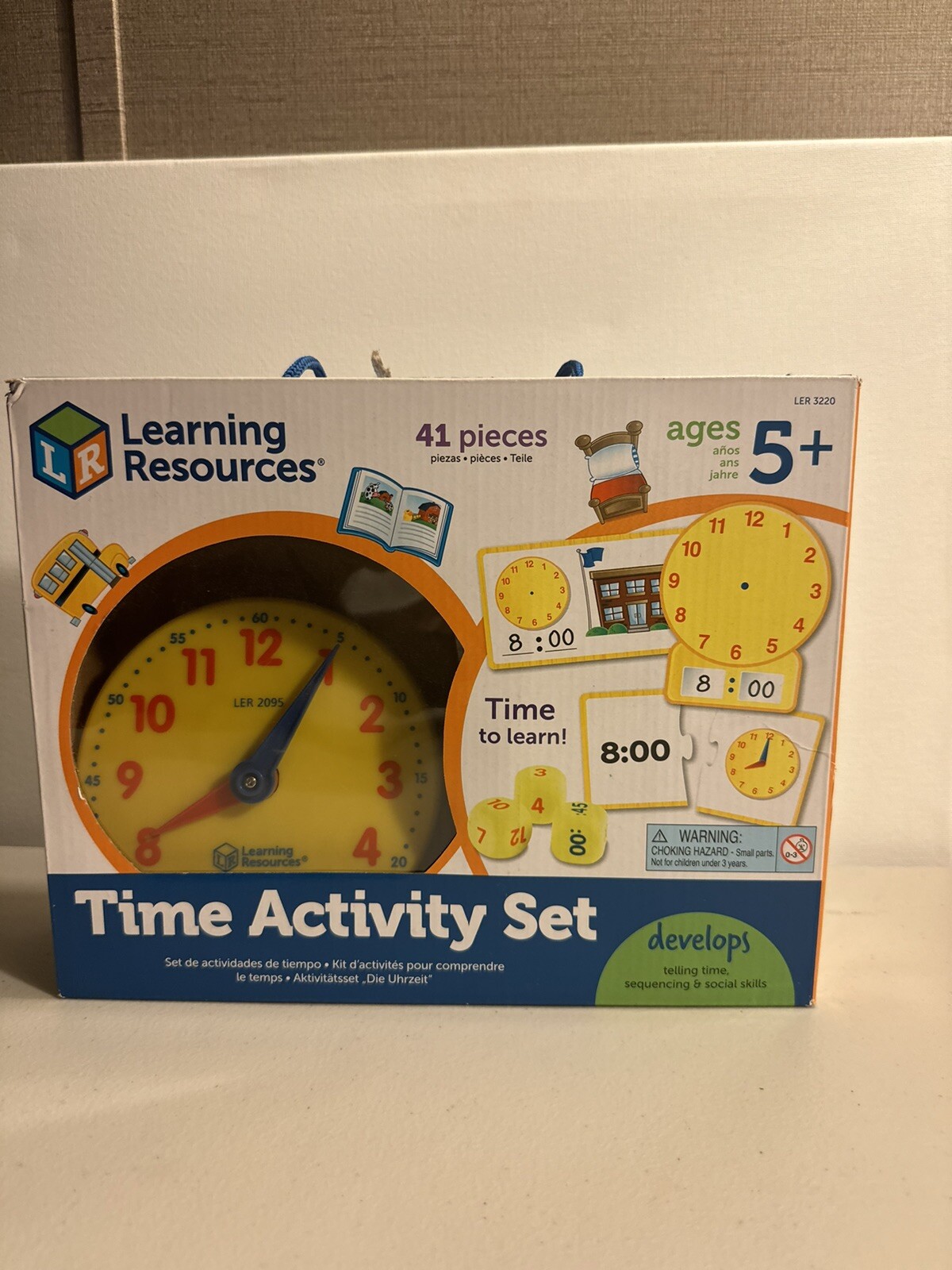 Learning Resources Time Activity Set – 41 Piece Set