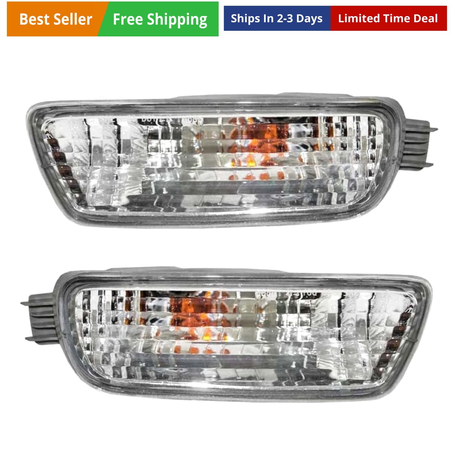 2001-2004 Tacoma Pickup Truck Turn Signal Marker Light Set Left Driver & Righ…