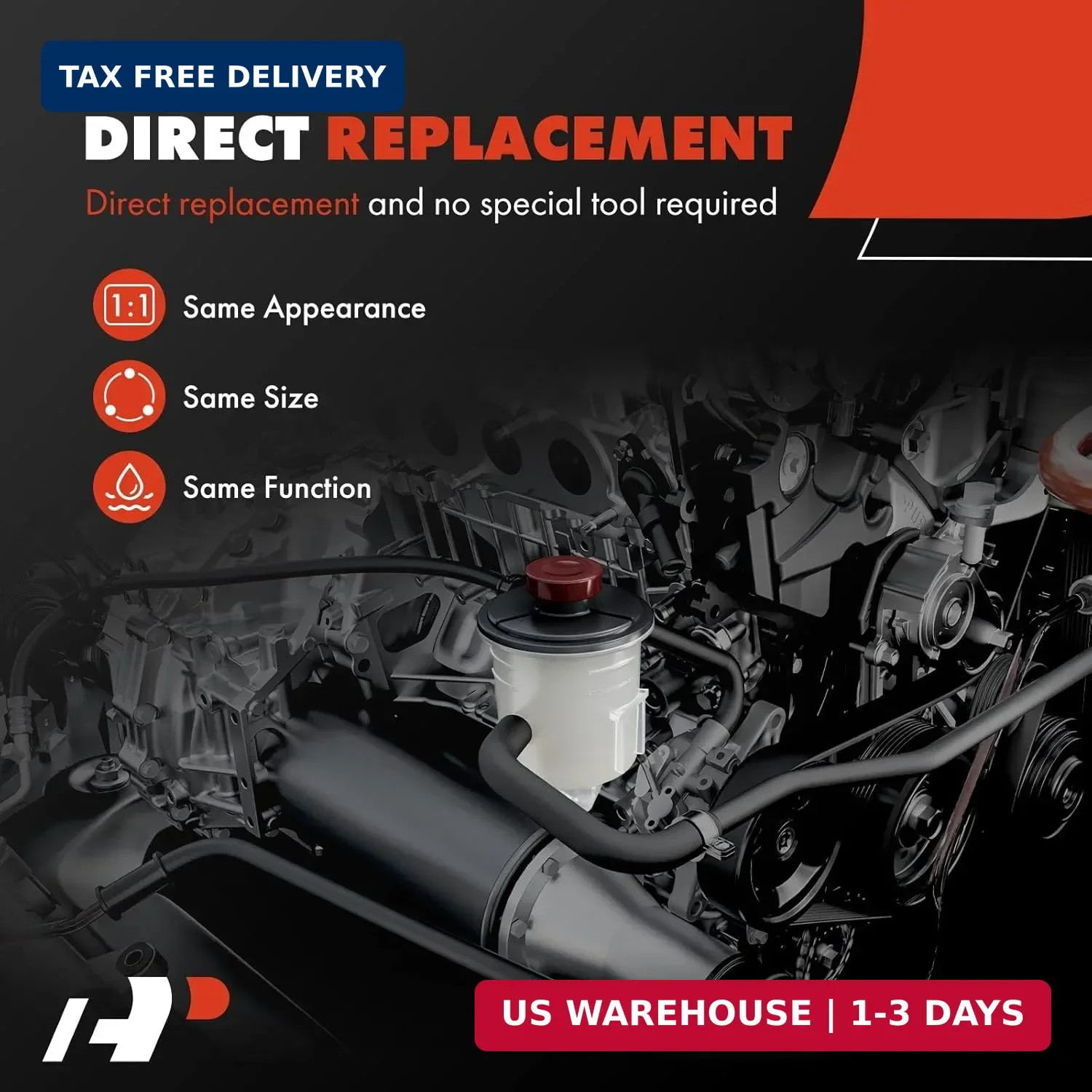 A-Premium Power Steering Reservoir/Tank with Cap Compatible with Honda Accord 20