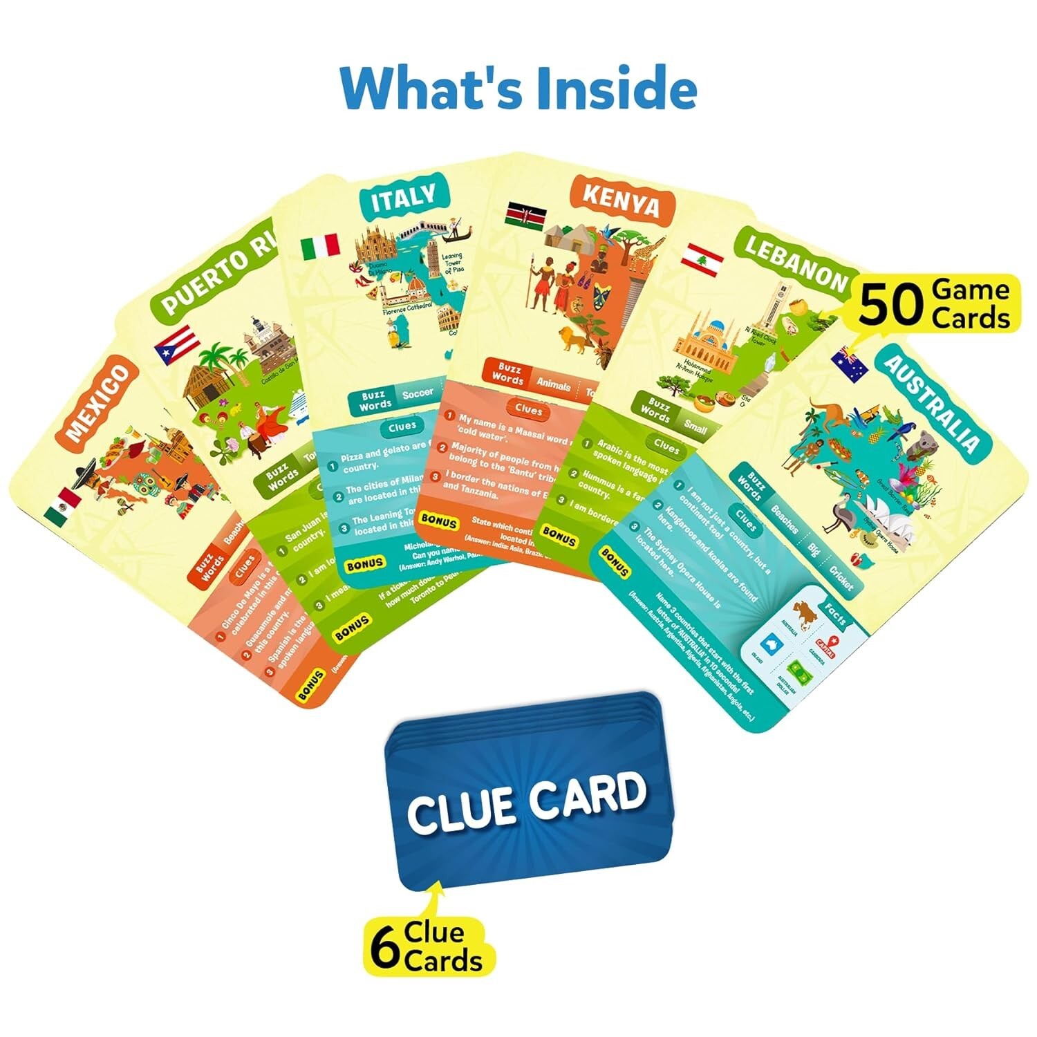 Skillmatics Card Game – Guess in 10 Countries of The World,