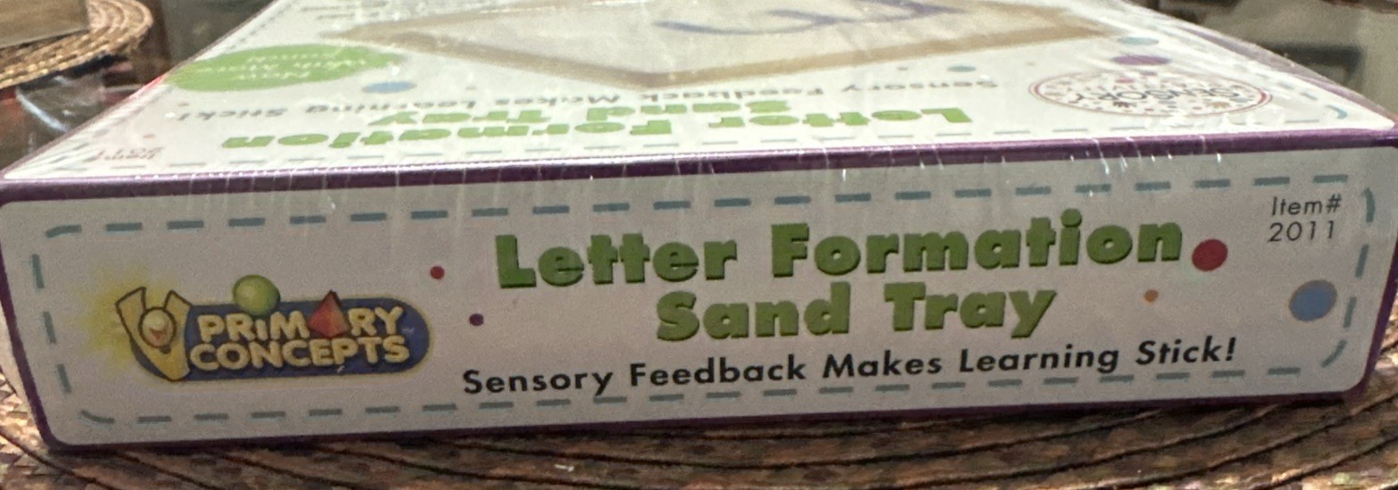 Primary Concepts Letter Formation Sand Tray Montessori Sensory Write Homeschool