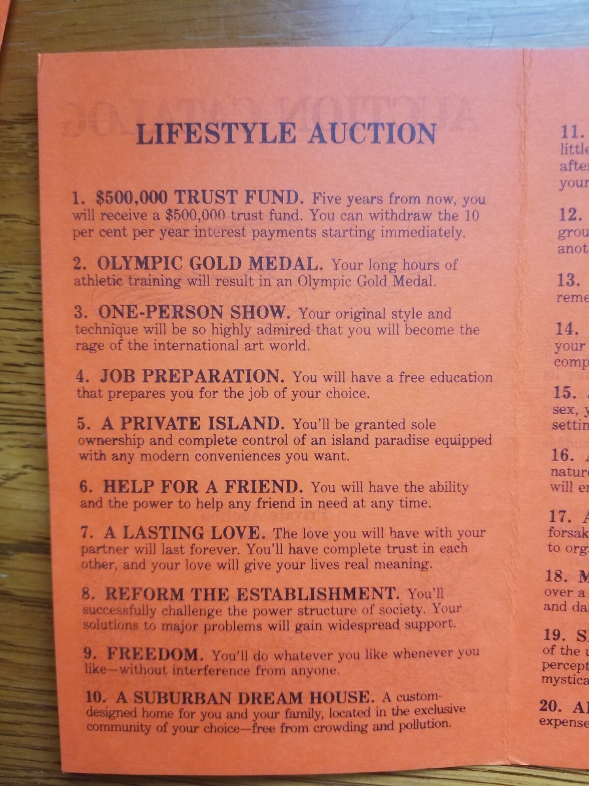 Vintage 1982 AUCTION game for a change by Creative Learning Systems