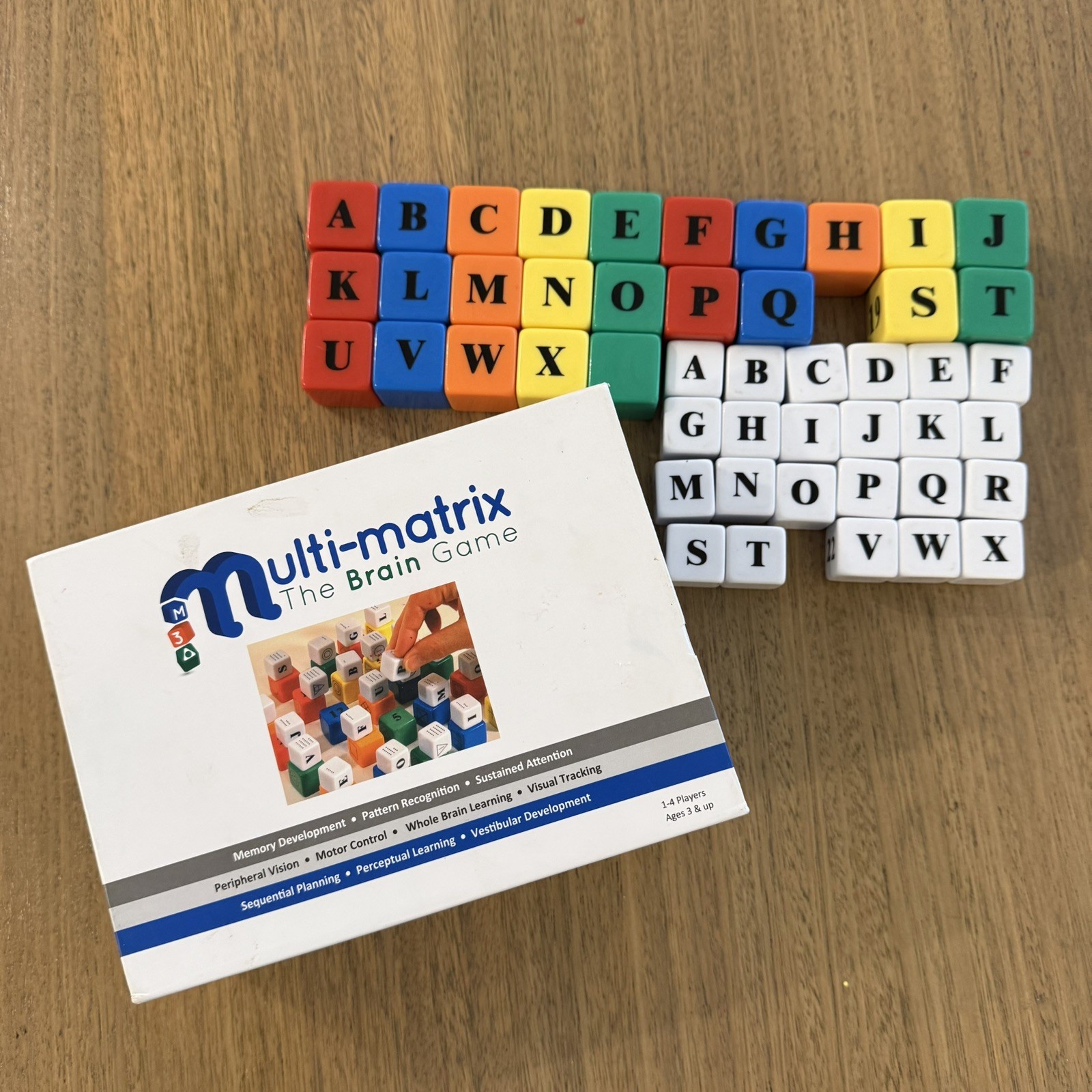 The Multi-Matrix The Brain Game Developmental Blocks 47 Smart Cubes *Incomplete*