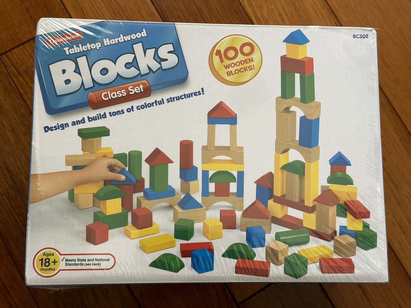 Lakeshore Tabletop Hardwood Blocks – Class Set