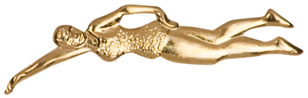 Letterman Jacket Pin (Female Swimmer)