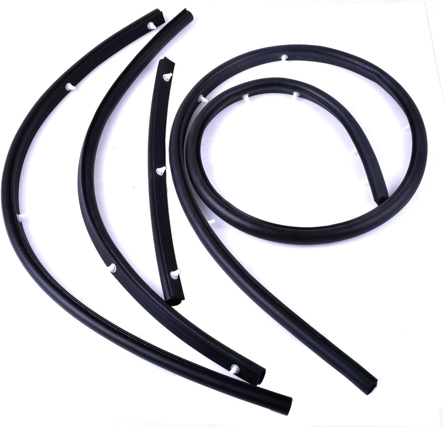 ​​4X Hood Rubber Weather Stripping Seal Clips Strip Compatible with Mitsubishi