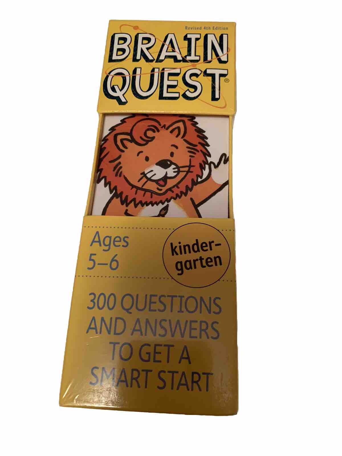 Brain Quest Kindergarten Ages 5-6 300 Questions & Answers Educational Sealed