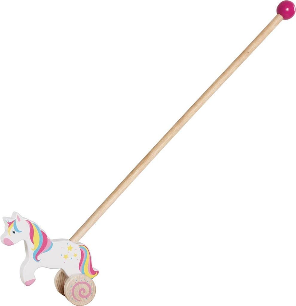 goki 54869 Sliding Wooden Unicorn Height 17 cm