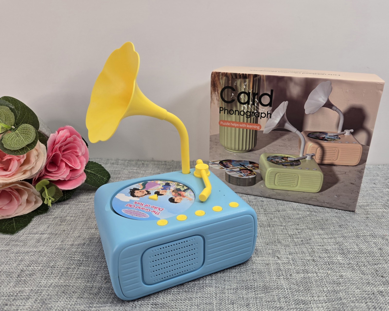 Toddler Gramophone Music Toy Kids Phonograph Record – Brand new