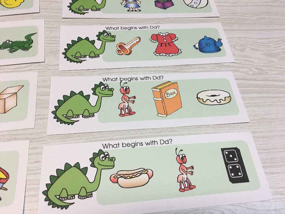 Phonics Dd – What Begins With Dd – Laminated Activity Set – Teaching Supplies
