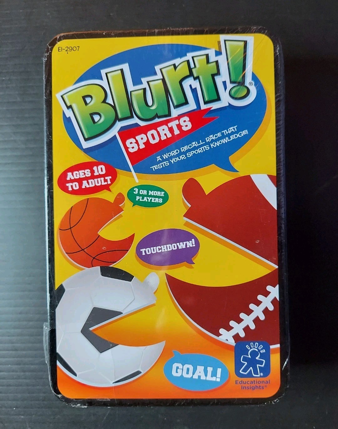 Educational Insights “Blurt! Sports” Game in Tin – Test Your Knowledge Sealed