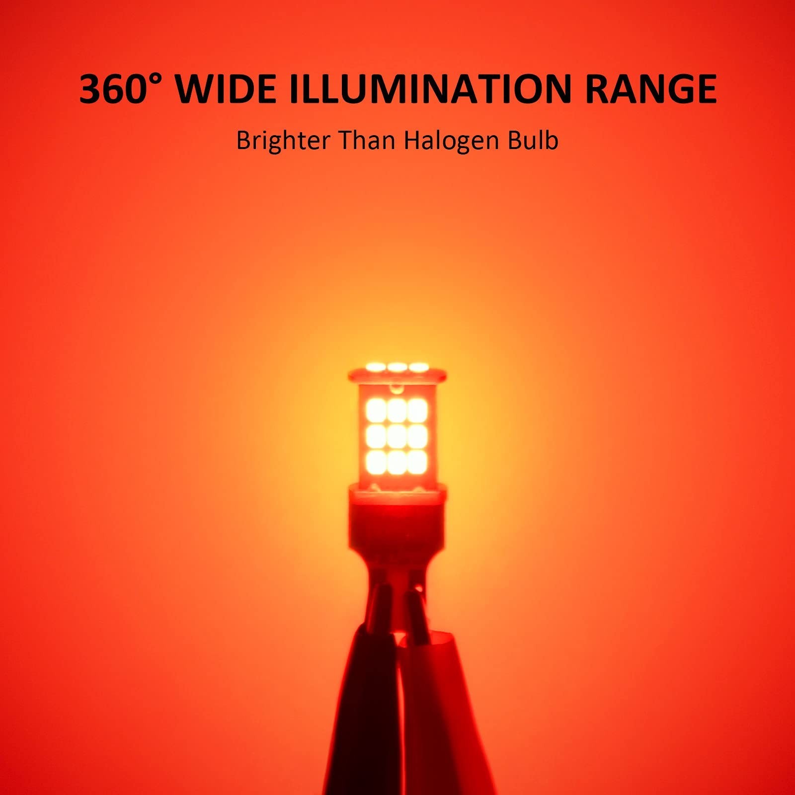 912 921 T15 LED 3rd Brake Light Bulb Red Strobe Flash High Mount Stop Lamp Brill