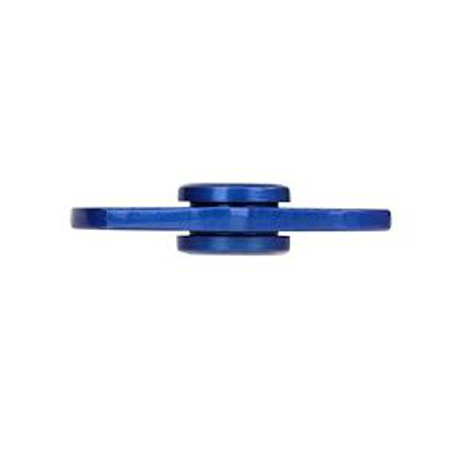 FIDGET FINGER HAND SPINNER TRI BLUE ALUMINIUM ALLOY EDC FOCUS STRESS ANXIETY